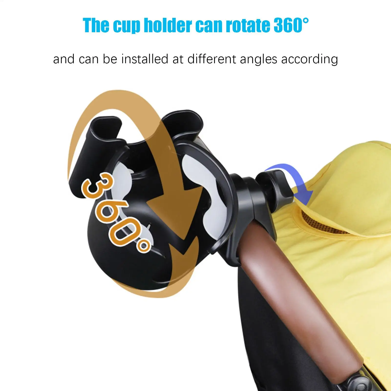 Stroller Cup Holder Attachment Pushchair Baby Bottle Rack Non-Slip Wheelchair Phone Mount trolley bicycle water bottle holder