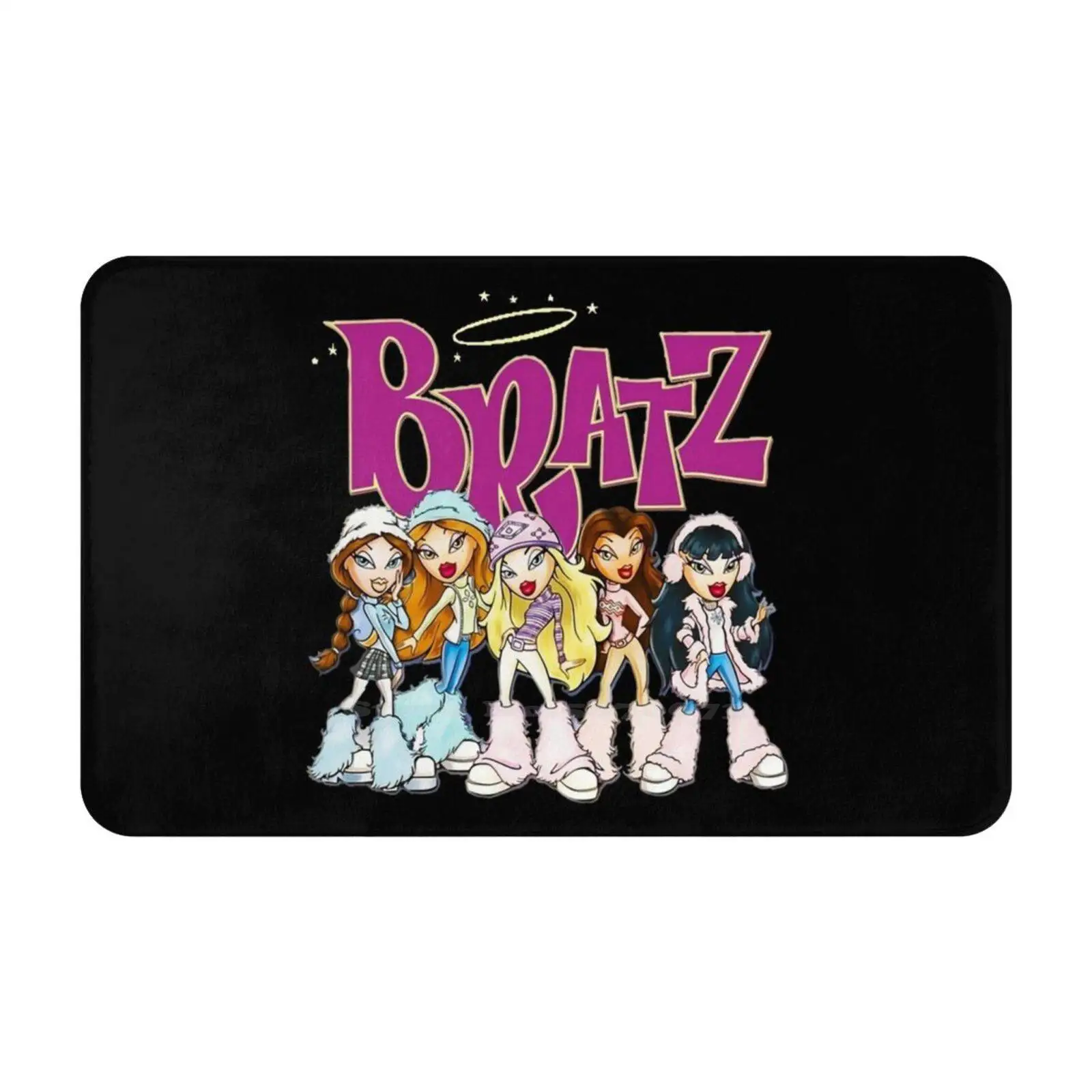 Bratz Soft Foot Pad Room Goods Rug Carpet Yasmin Jade Cloe Sasha Brats Dolls Y2K 90S 2000S Vintage Aesthetic Pink Purple Bratz