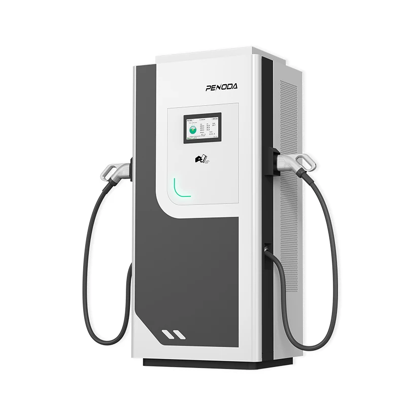 Floor-mounted 160kW commercial IP54 DC EV fast charger APP control electric car charging station with UV Screen