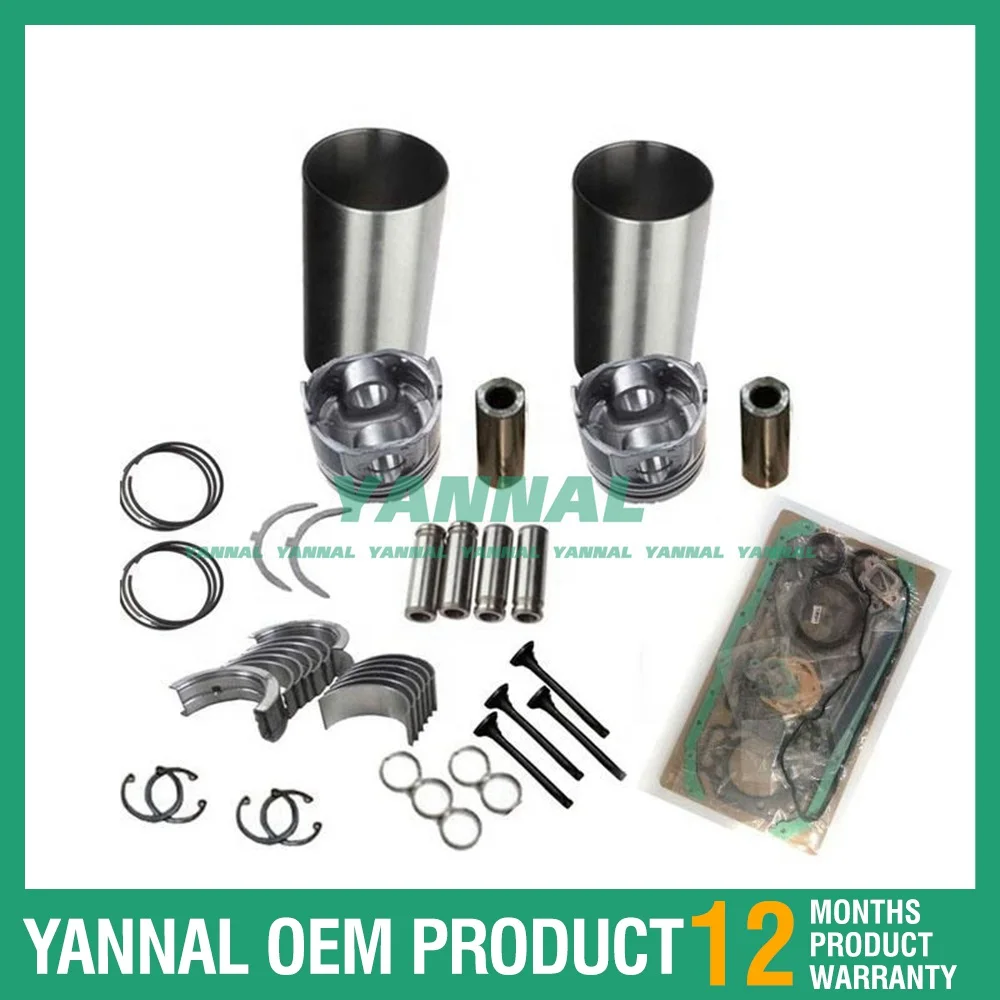 Long Time Aftersale Service For Yanmar 2D70E 2TNV70 Overhaul Rebuild Kit Piston Ring Head Gasket Bearing Set