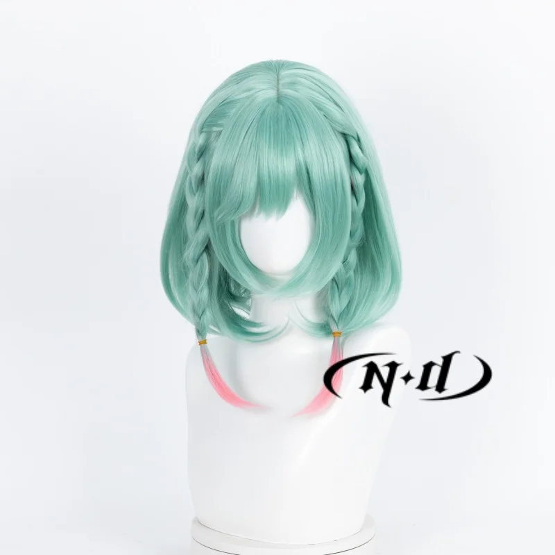 Parrucche cosplay ND Yaria Parrucchino biondo verde Honor of Kings Gioco Parrucche per capelli cosplay Sintetico resistente al calore per le donne Comic Con