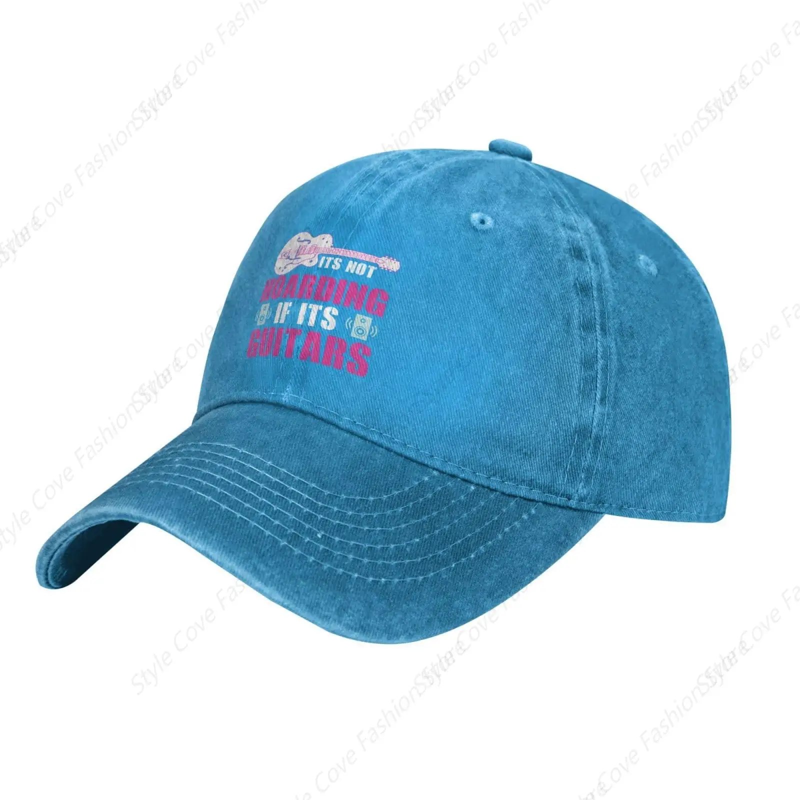 

Instrument Guitar Player Baseball Hat for Women Its Not Hoarding If Its Guitars Low Profile Caps for Women Athletic Caps