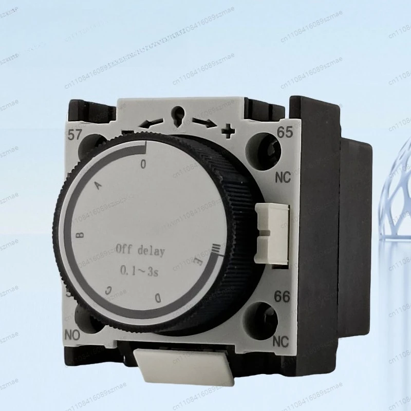 

Nader Liangxin NS1-220 On-delay Time Auxiliary Contact Fit NDC1 Contactor 0.1-3s Motor Control Parts
