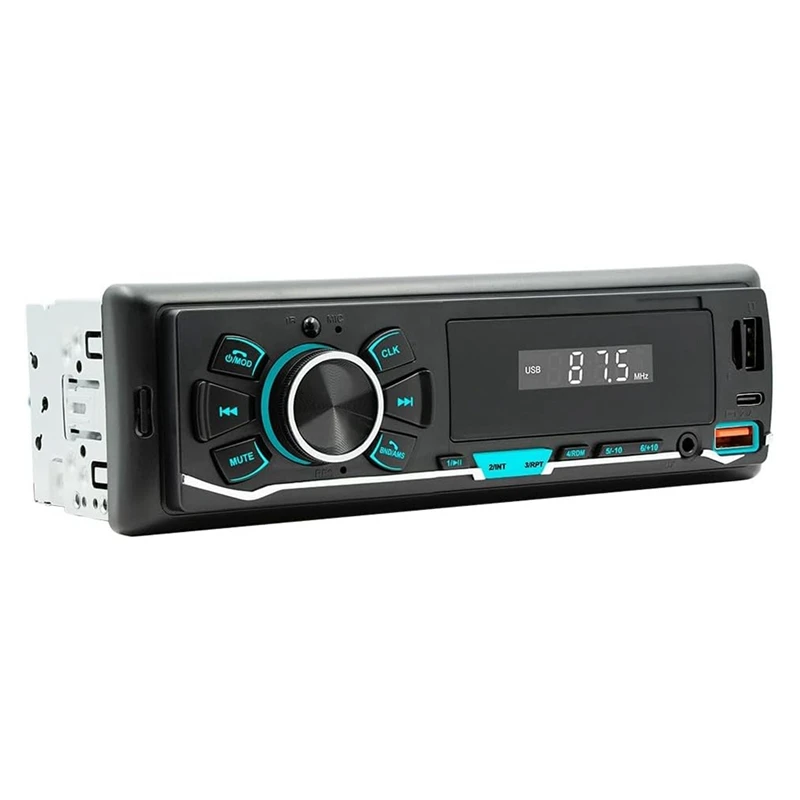 

Car Radio MP3 Player Bluetooth Car FM Radio,Type-C Dual USB,TF,AUX,Voice Assistant,Car Audio System Recording Player