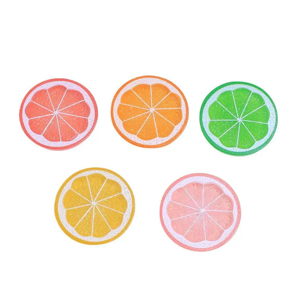 5PCS Lemon Slices Series Miniature Flat Back Resin Cabochons For Hairpin Scrapbooking DIY Home Decor Craft Accessories