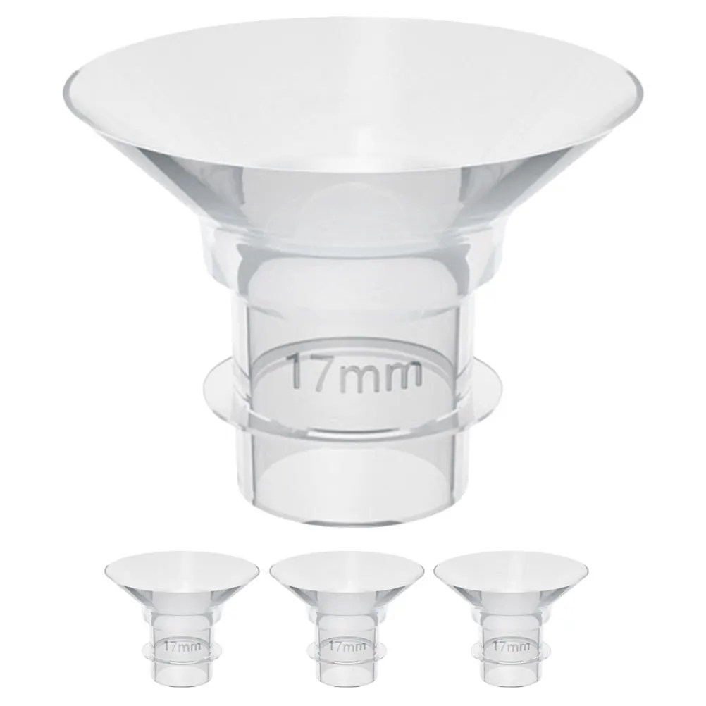 Accessoires d'allaitement en Silicone, Inserts de bride de 17MM, remplacement de calibre portable, pièces de tire-lait électrique pour bébé, 4 pièces
