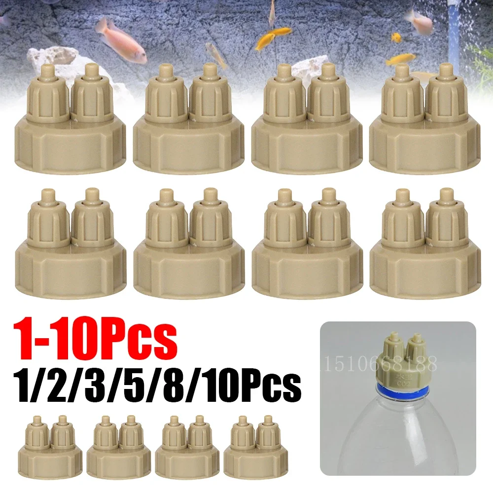 1-10 Stück Aquarium CO2-System Generator Flaschen verschluss Aquarium lebende Pflanze DIY Luft verteiler Kohlendioxid Reaktor Instrument