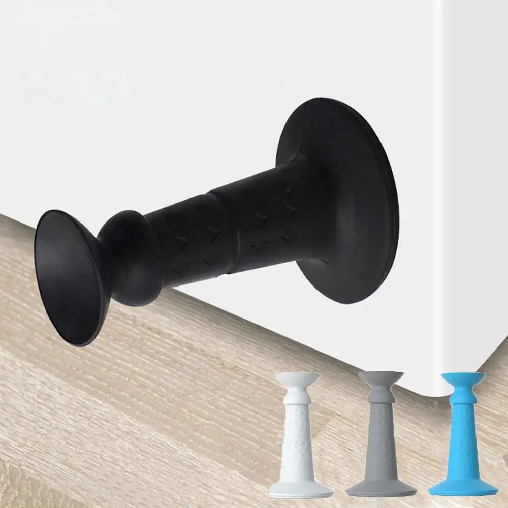 Door Stopper Self Adhesive Wall Protectors Silicone Anti Collision Strong Suction Doorstop Bedroom Home Floor Holder