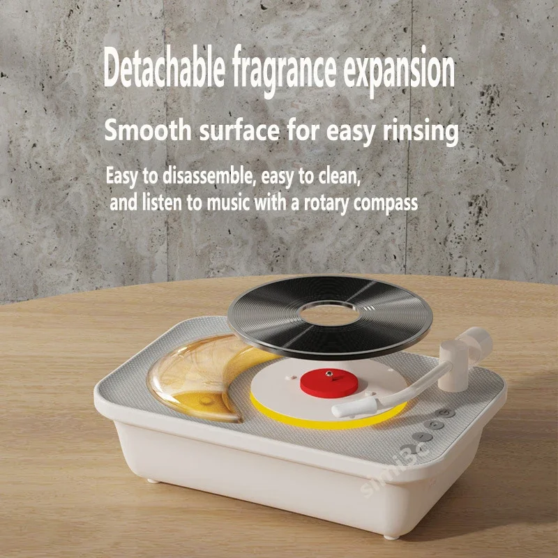 Tragbare Schallplatten schreiber Grammophon drahtlose Bluetooth 5,0 Lautsprecher Schlafzimmer und Heim dekoration Retro-Aufnahme Lautsprecher Säule