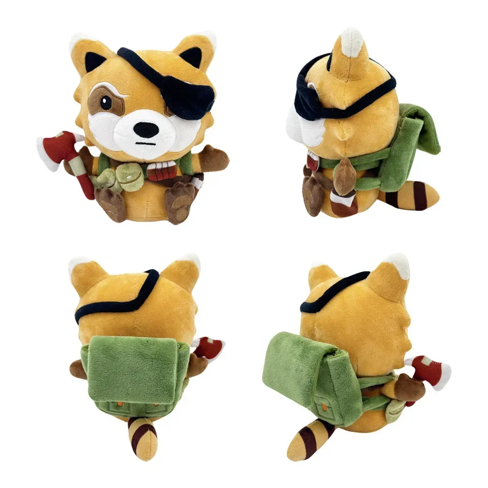 Steadfast Spiffo Plush One Eyed Raccoon Cartoon Anime Animal Kawaii Cute Soft Cotton Stuffed Gifts Toys Kids 22cm