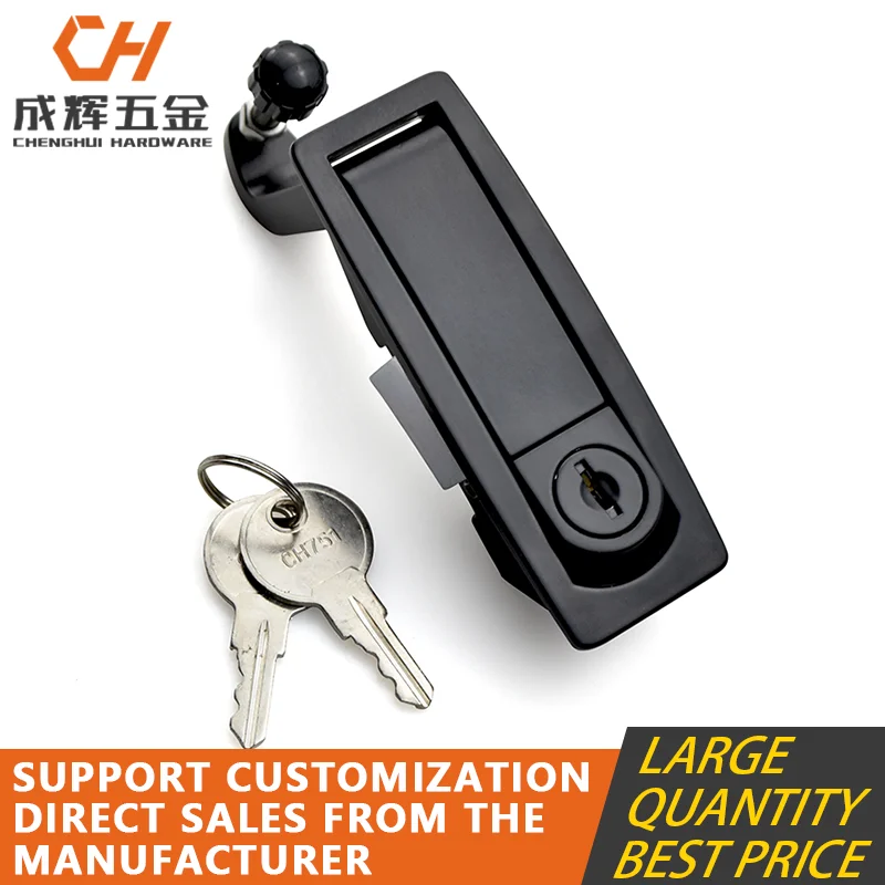 

Cabinet Plane Lock Security RV Lever Panel Push Button Panel lock with Distribution Box Compression Trigger Lock Latch