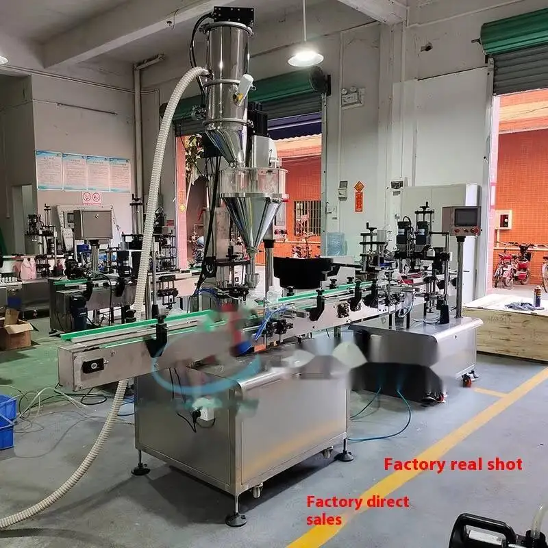 Fully Automatic Protein Milkshake Meal Replacement Powder Shaker Bottle Filling Machine Chemical Powder Laboratory Equipment