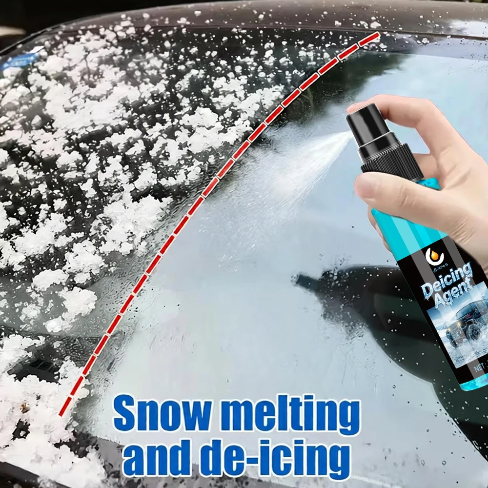 Car Deicing Agent Winter Car Snowmelt Spray Defrost Remove Snow Ice Frost Melting Defrost Winter Safety Antifreezing YT101 ﻿