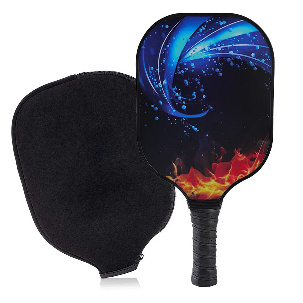 Pickleball Paddles com Bolas e Saco, Profissional Premium Carbon Fiber, Comfort Grip, Compatível com USAPA, 2pcs