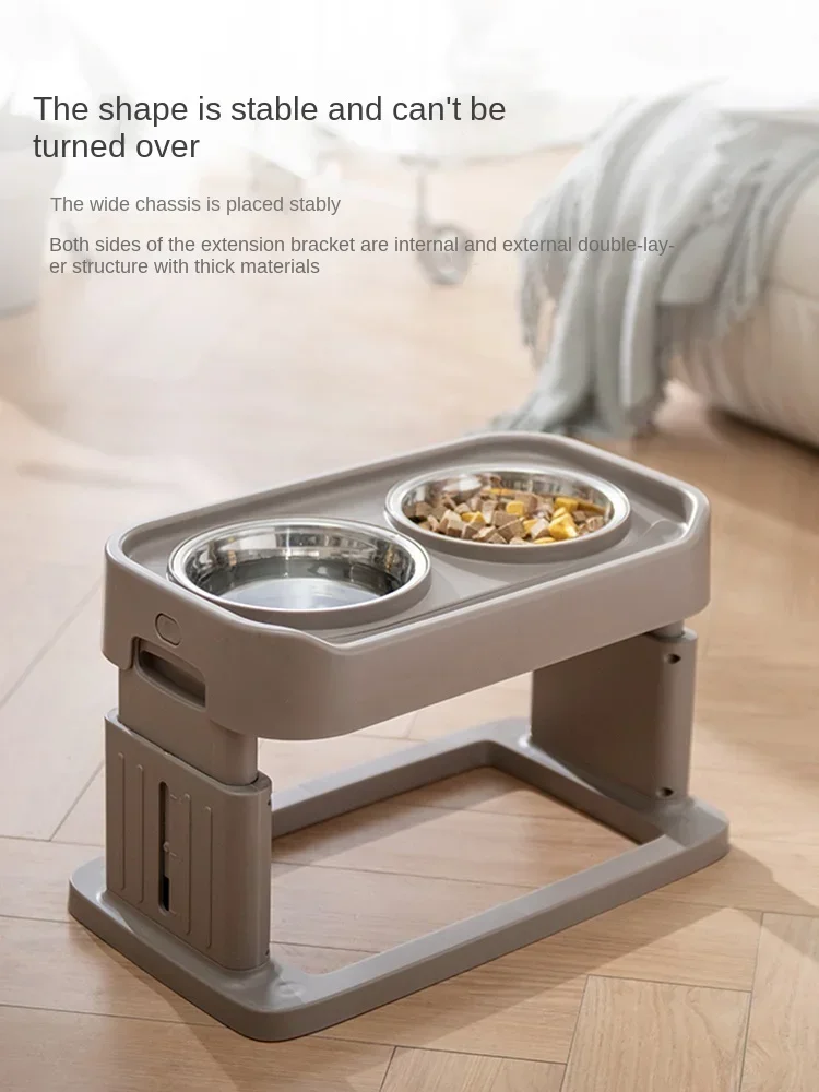 

Cat Bowl Protection Cervical Spine Water Bowl Pet Supplies Height Adjustable Pet Bowl Cat Slow Feeder Pet Products Dog Food