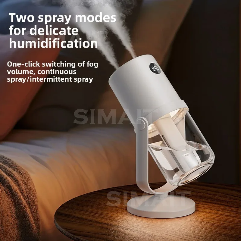 New Double Spray Humidifier, Rotatable To Adjust The Angle, Household Silent Usb