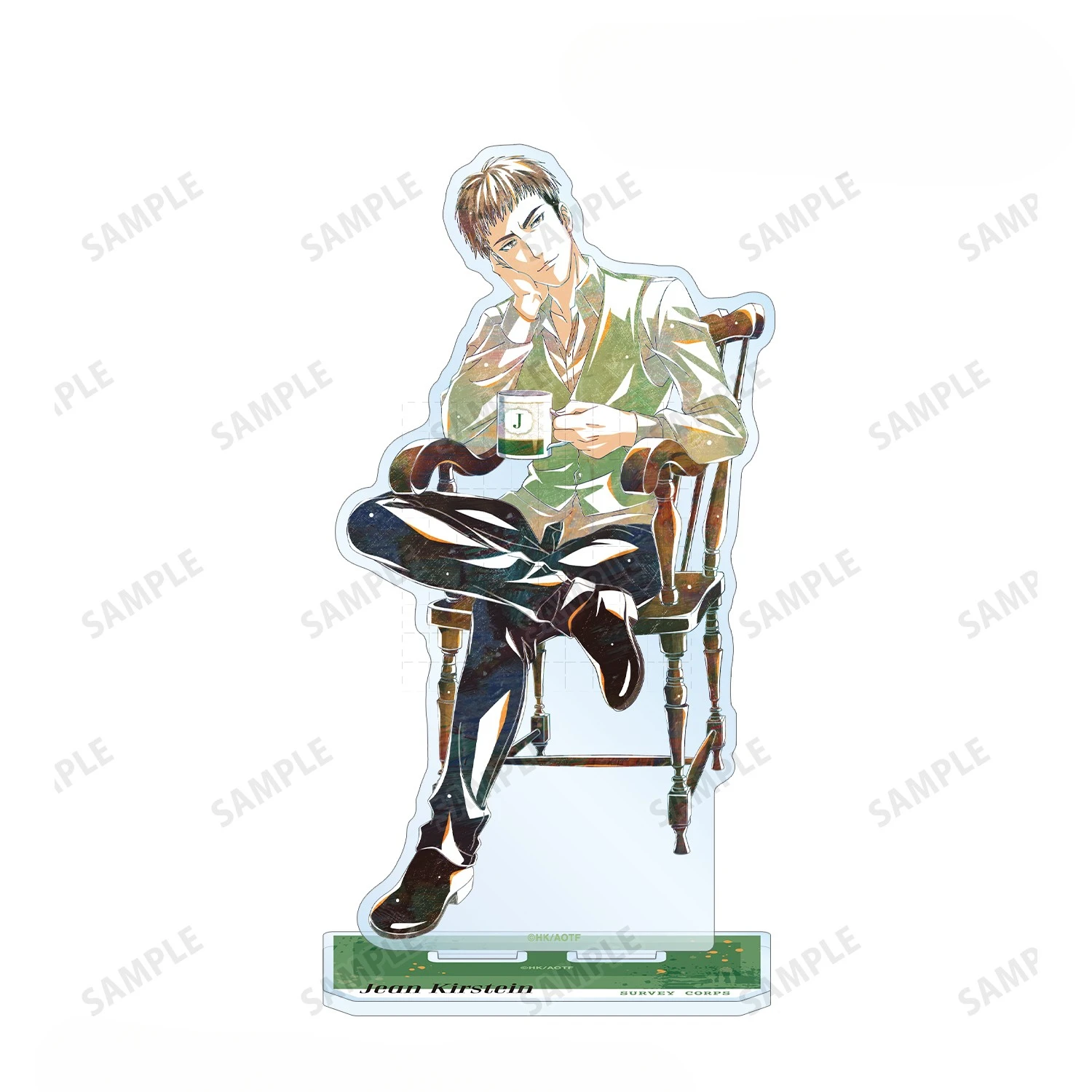 Gra Eren Yeager Levi Ackerman Jean Kirstein Erwin Smith Akrylowy Stojak Lalka Figurka Anime Model Płytka Cosplay Zabawka na Prezent