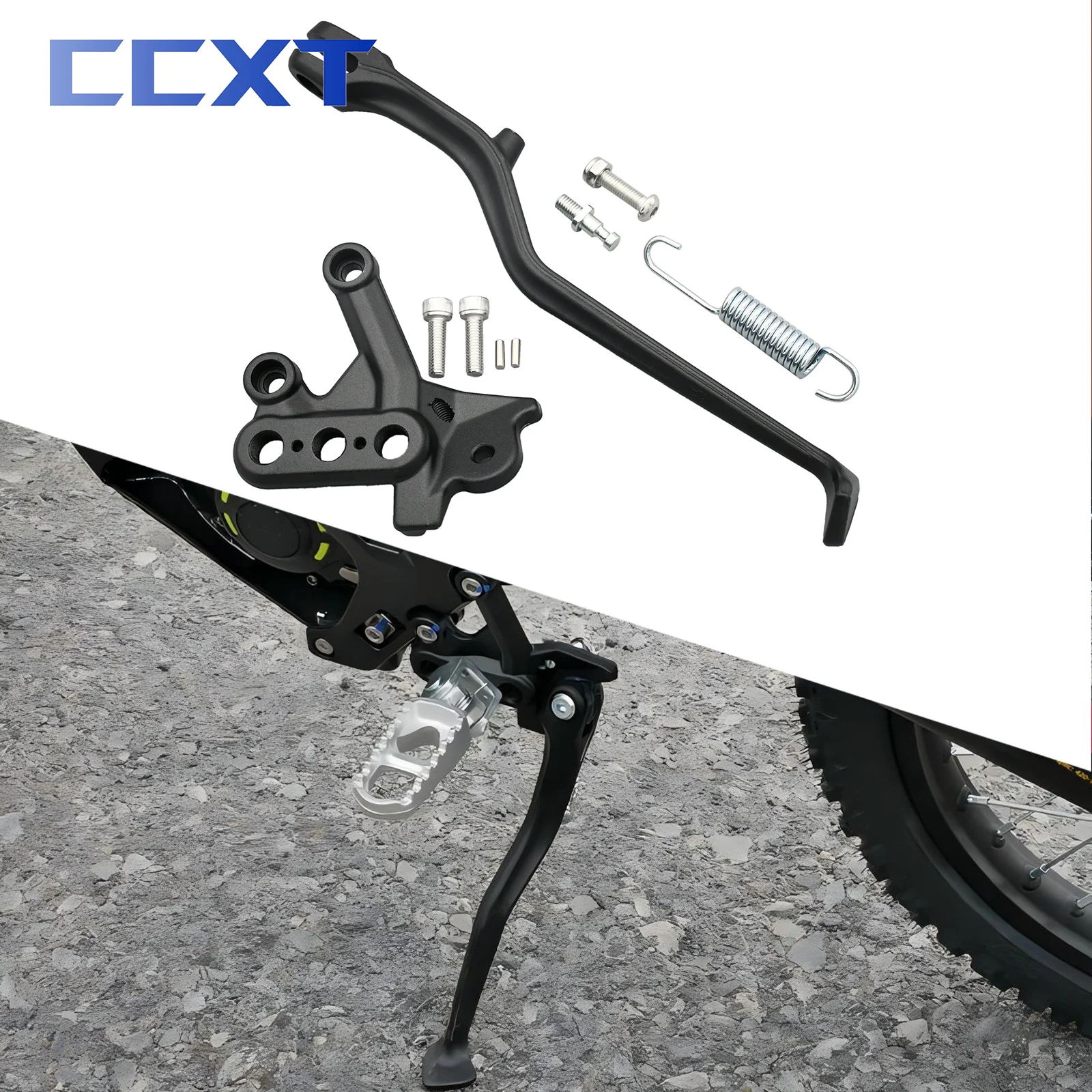 Electric Bike Motorcycle Parking Rack Assembly Side Stand Footrest Bracket For Surron Sur-Ron Light Bee & Light Bee X Universal