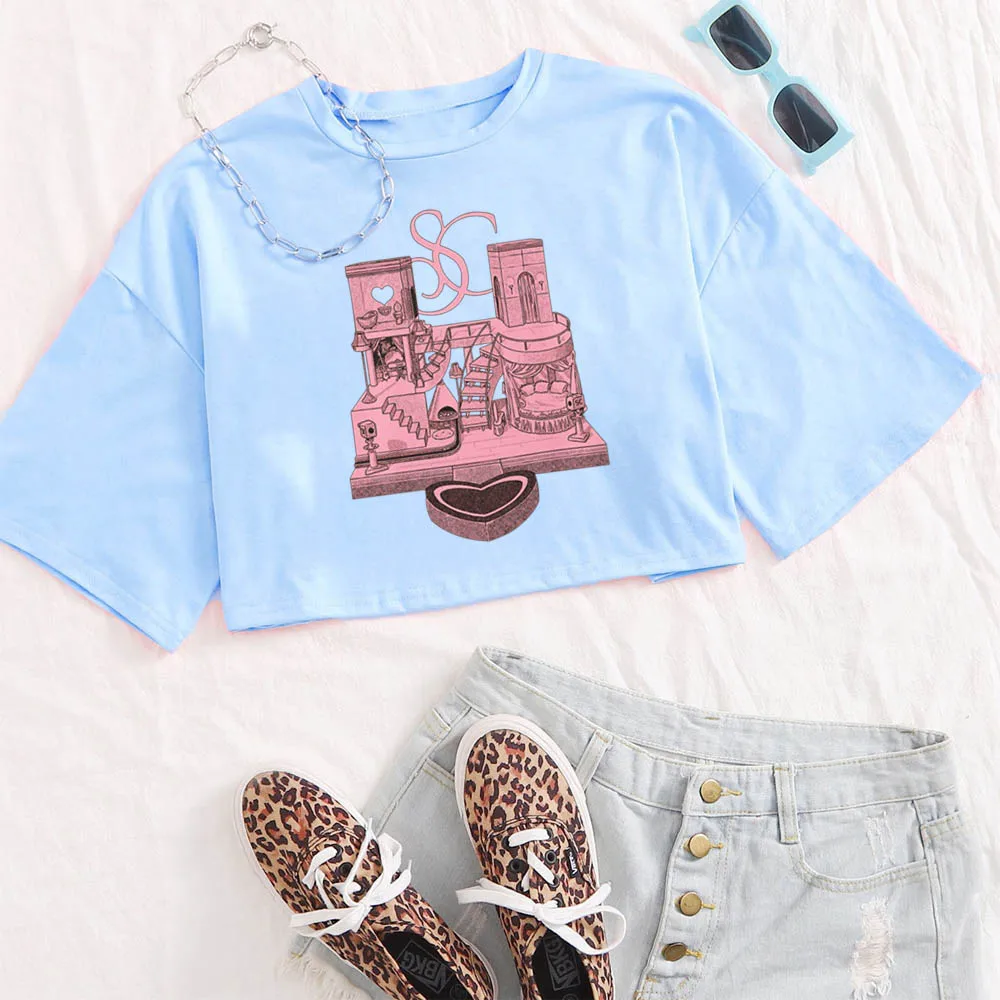 سابرينا كاربنتر هاوس جولة 2025 المحاصيل الأعلى مثير قميص الفتيات تي شيرت #2