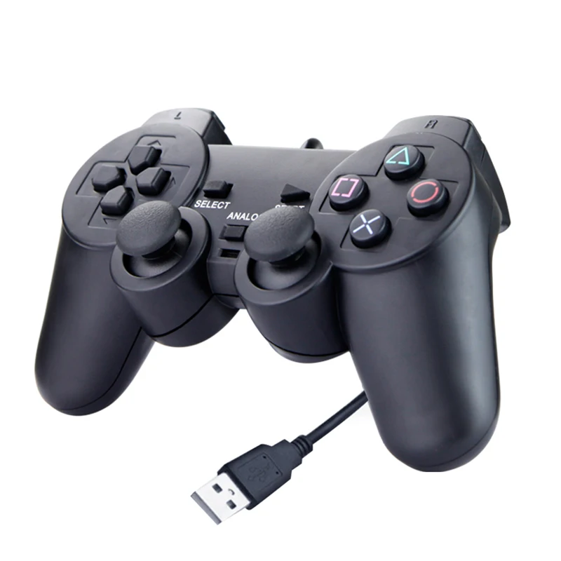 Wired USB Game Controller For WinXP/Win7/Win8/Win10 For Computer Laptop Black Gamepad Joystick