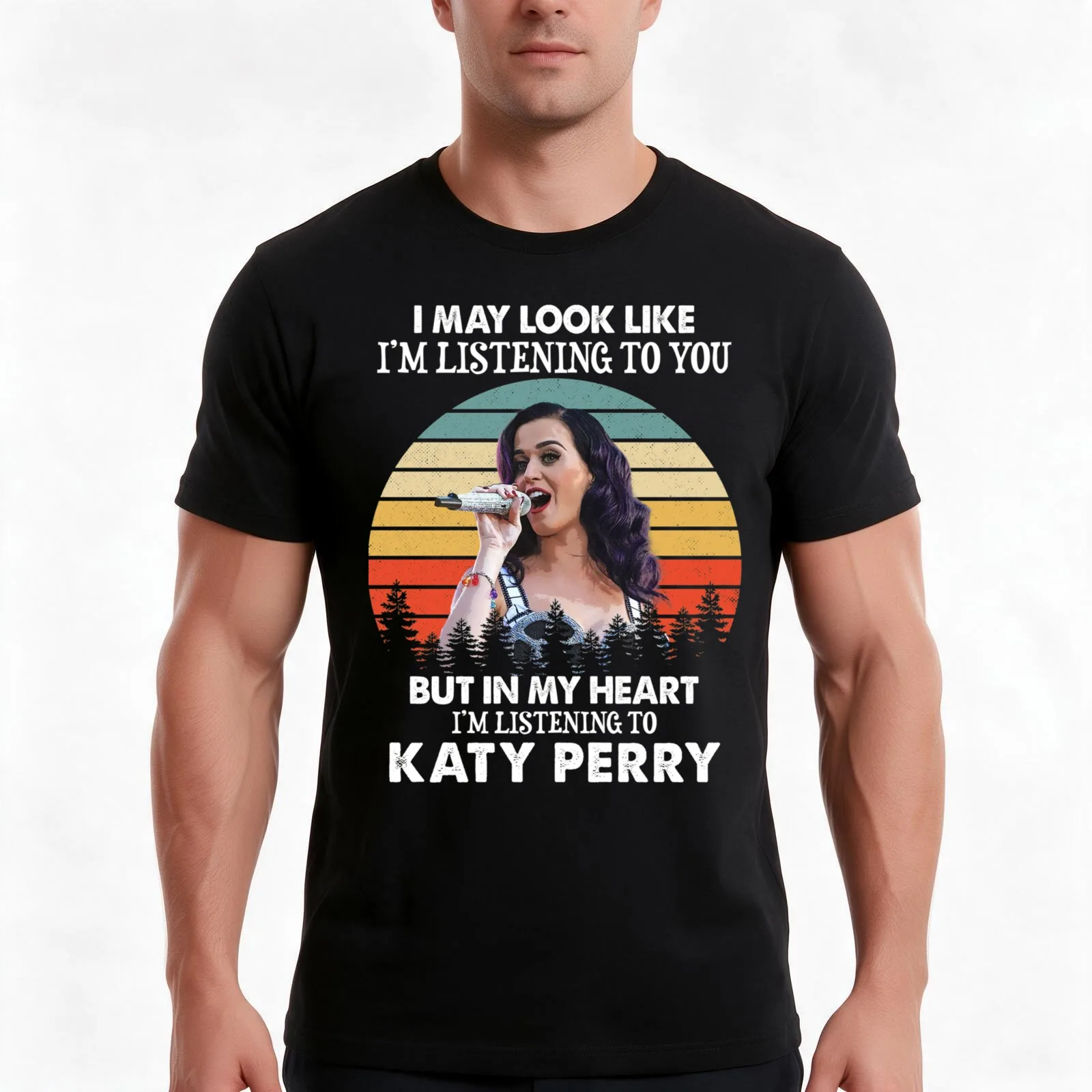 Katy-Perry T-Shirt, Summer Casual Cotton Tee, Oversized Streetwear Tops, Vintage Graphic Print, Loose Fit Short Sleeve