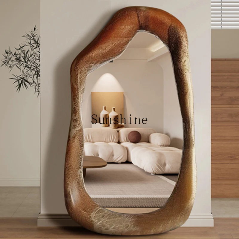 

Nordic home full body floor special-shaped full-length mirror art irregular fitting mirror