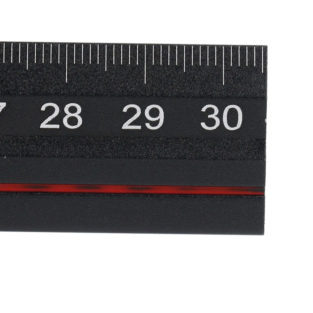 Aluminum Alloy Sliding Ruler Adjustable Angle 35cm/14inch T Square Ruler Clear Accurate Scales L Shaped Ruler For Carpenter