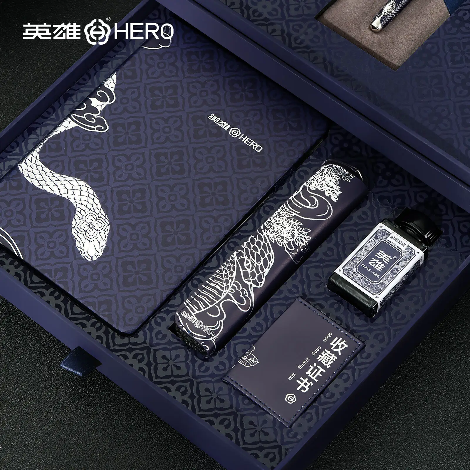 

Металлическая перьевая ручка Hero100 с 14-каратным золотым наконечником, ограниченная серия в память о годазме, подарочный набор