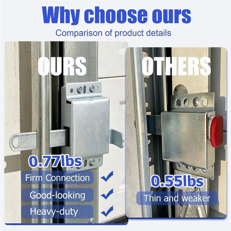 [NEWA76K!】 Garage Door Deadbolt Lock Garage Door Security For Most Garage Doors
