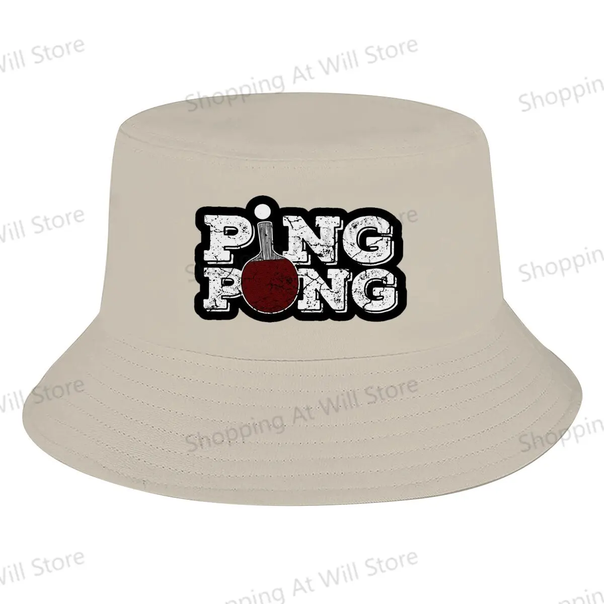 Ping Pong Table Tennis MagnetPing Pong Unisex Foldable fisherman hat  Men And Women Beach Hat Creative Gift