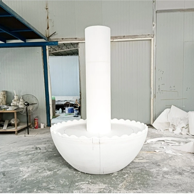 FRP egg shape creative unique design showcase general merchandise supermarket display stand shopping mall