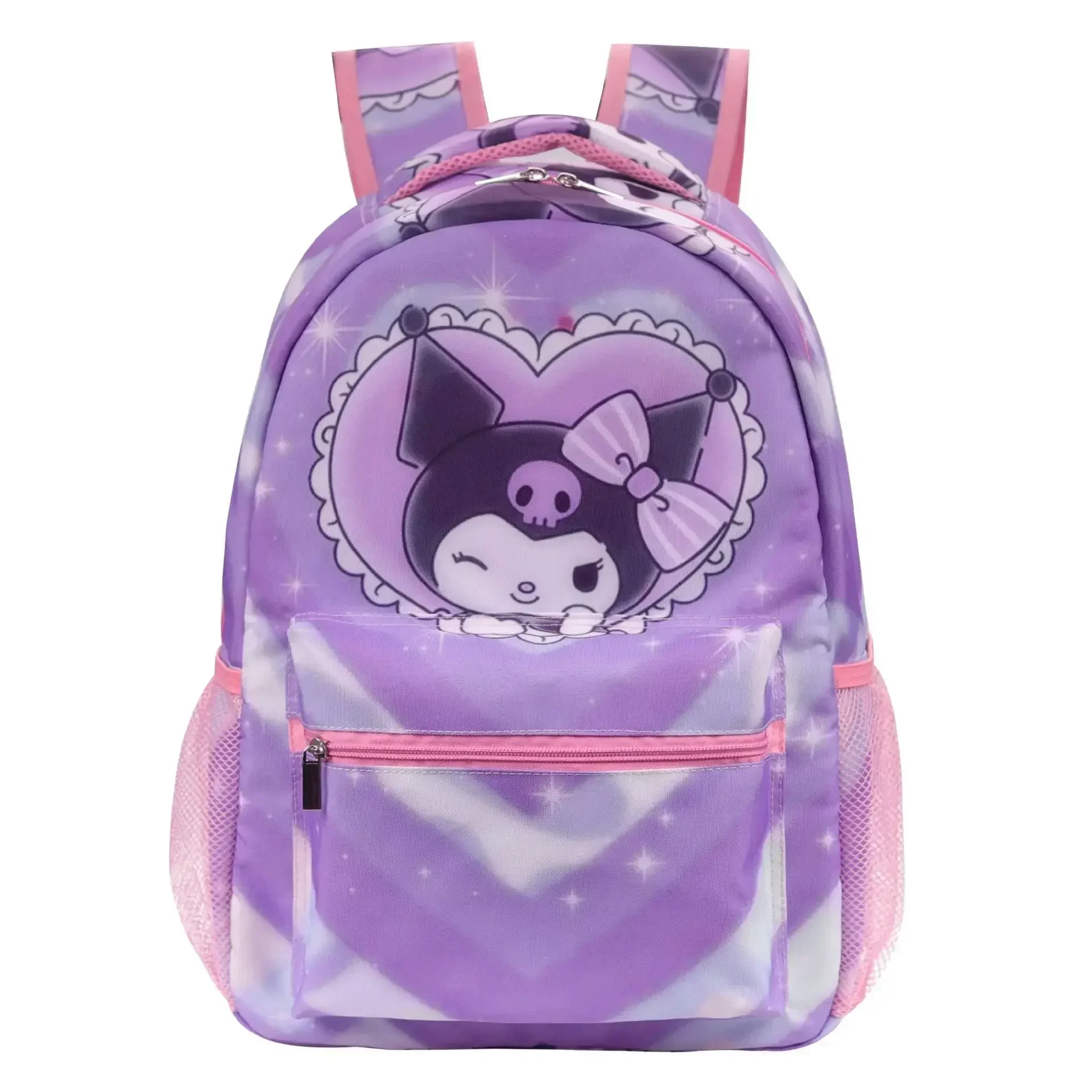 MINISO-Sac à Dos de Salle de Bain, Cartable de Voyage, Cartable, Dessin Animé, Mignon, Kawaii, Preppy, Sanurgente, HelloKitty, Kuromi, Cinnamoroll