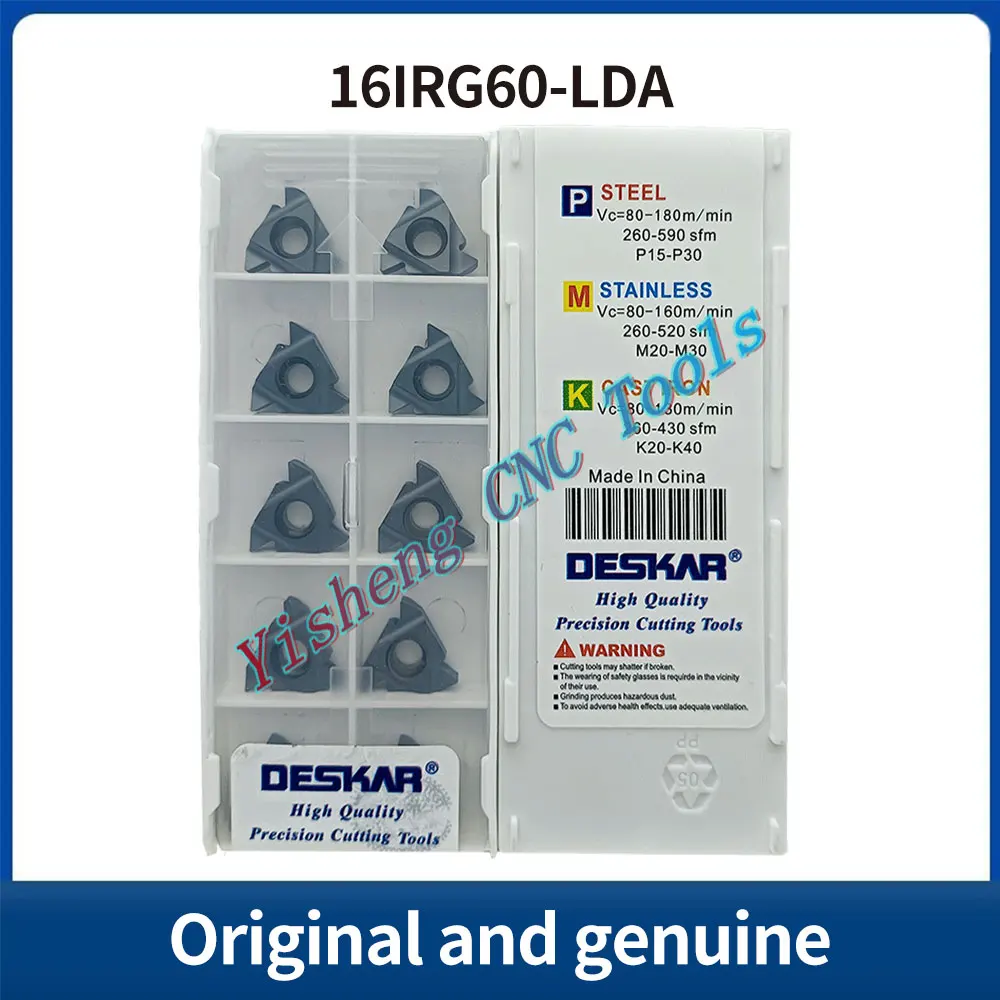 

DESKAR 100% Original 16IRG55 16IRG60 LDC LDA K15 CNC cutting tool indexable threading carbide insert