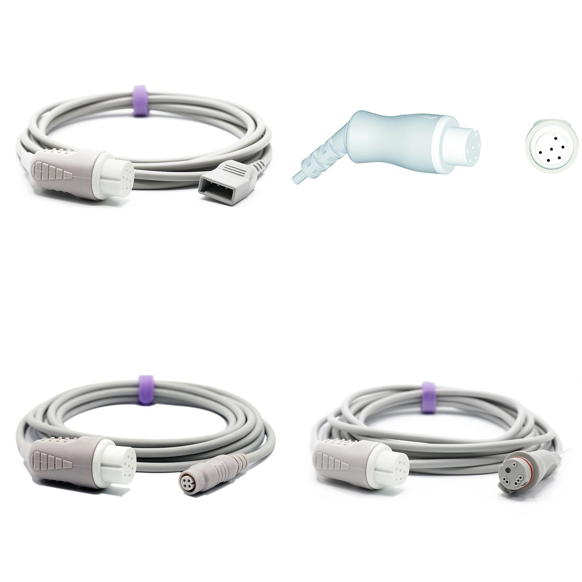 Compatible with Mindrays Datascopes IBP Adapter Cable 6-Pin To Most Types of Sensors