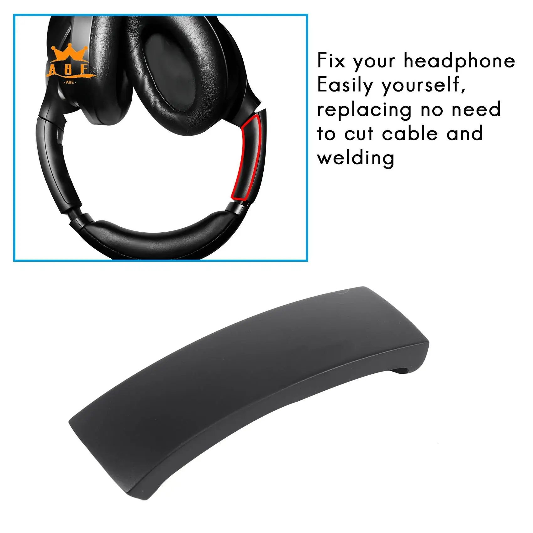 A08E-Headband Replacement For Sony WH-1000XM3 XM3 Wireless Noise-Canceling Over-Ear Headphones