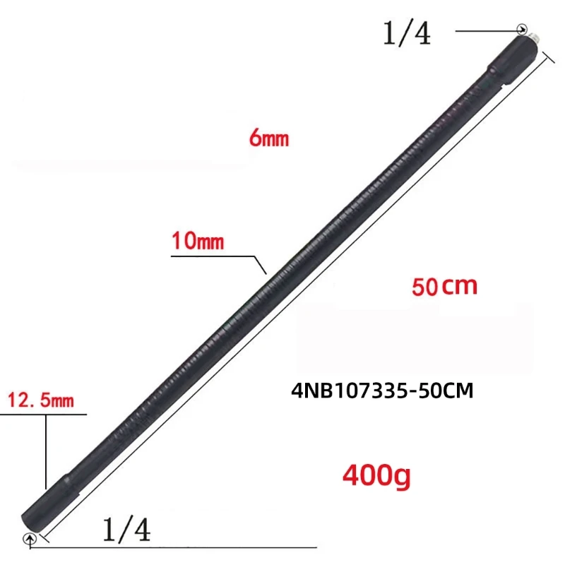 Tubo extensión brazo cuello cisne roscado Universal 1/4 perspectiva ángulo única captura para soportes