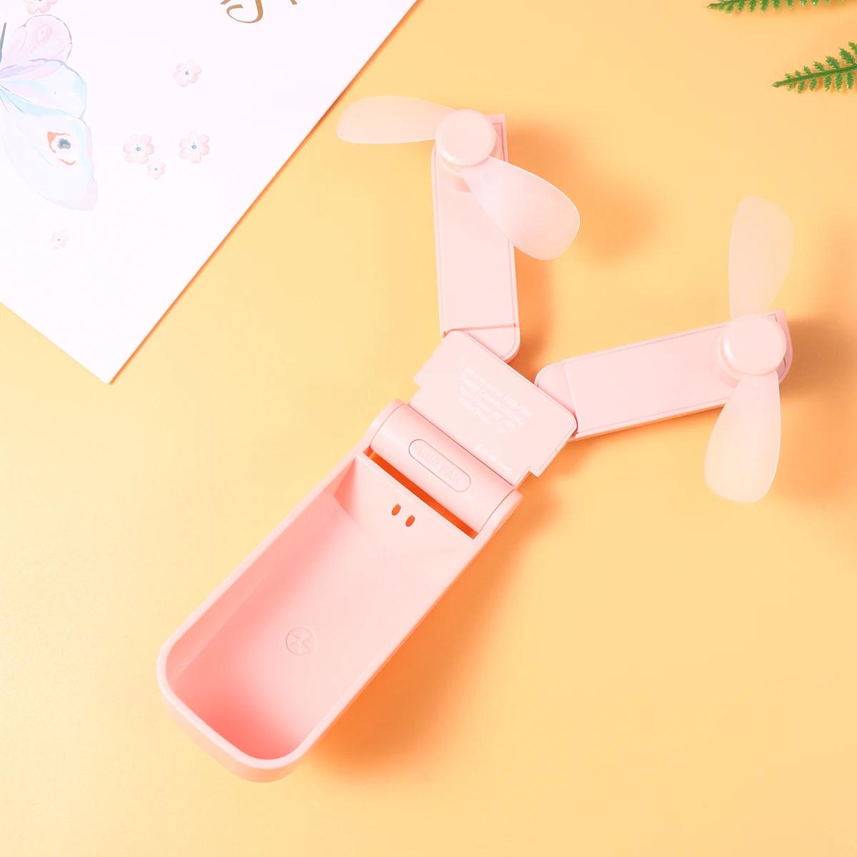 

36pcs Double-Headed Mini Usb Fan Portable Folding Rechargeable Air Cooler Lightweight Small Electric Fan For Travel Outdoor