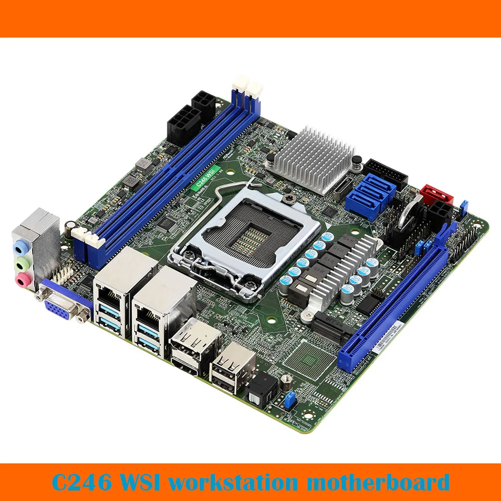 

For ASRock LGA1151 C246 WSI Workstation Supports E2100/2200 DDR4 ECC Fully Tested