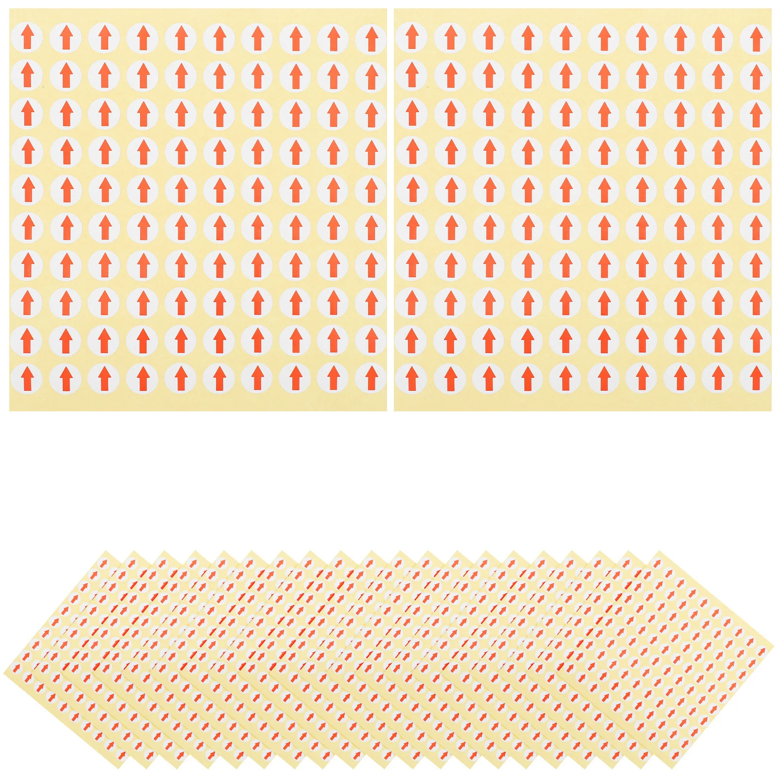 Defect Indicator Tape 3200PCS 10mm Rood Witte Cirkel Stickers Zelfklevende Dot Labels voor Productie Inspectie Tracking
