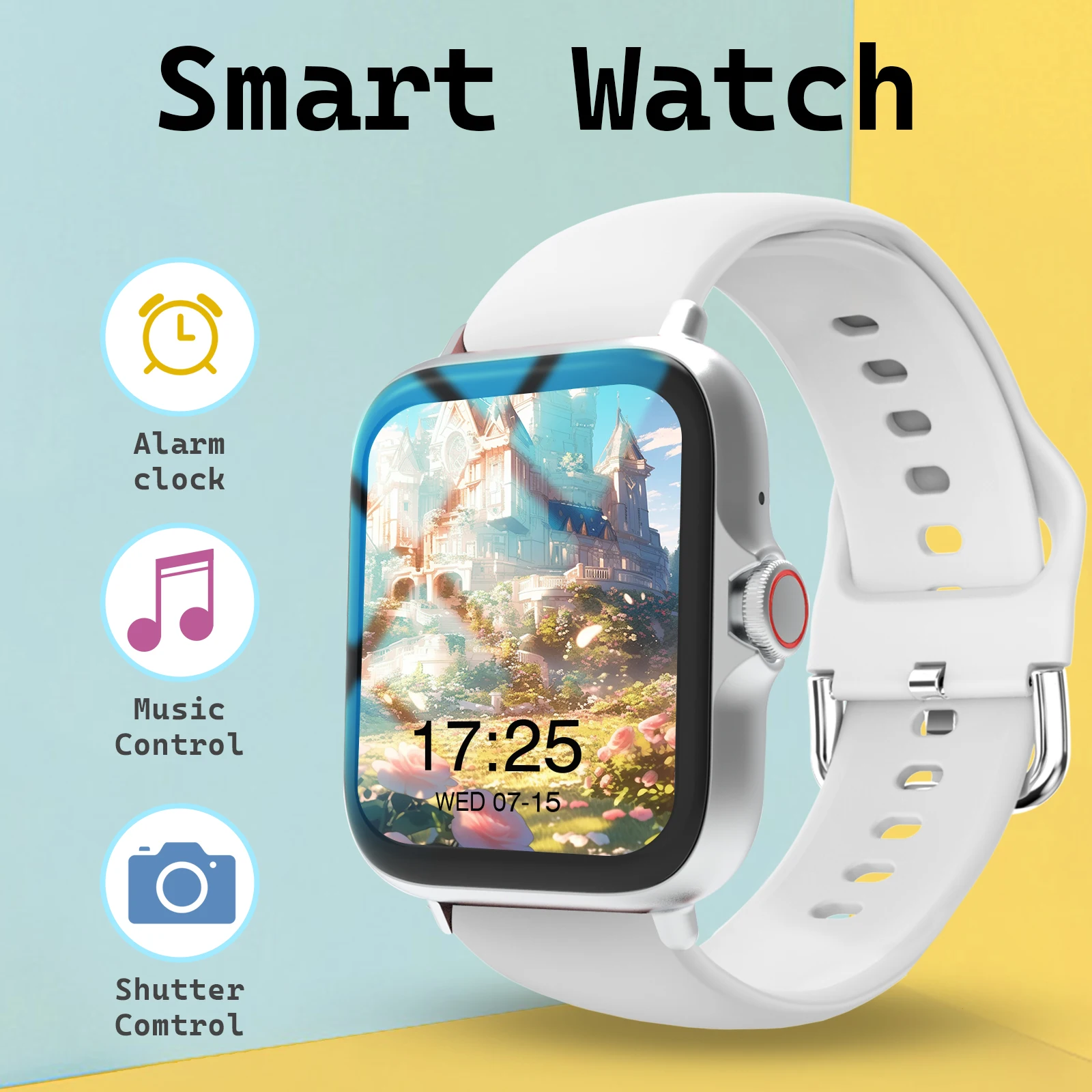 

Smartwatch, Wireless Calling/dialing, Message Reminders, Multi-sport Mode, Music Playback, Suitable for IPhone/Android