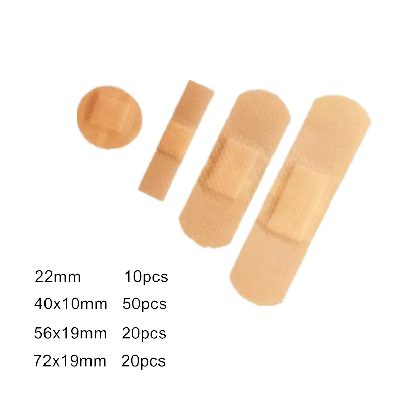 100pcs/set Band Aid Various Shape Combinations Skin Patch Wound Plaster for First Aid Dressing Waterproof Adhesive Bandages