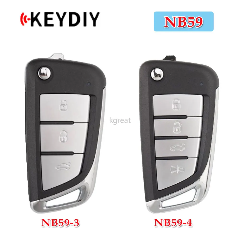 1/5Pcs KEYDIY KD NB59 Universal Smart Remote Key KD NB59-4 NB59-3 Car Remote Key Used with KD900/KD MINI/KD MAX Programmer