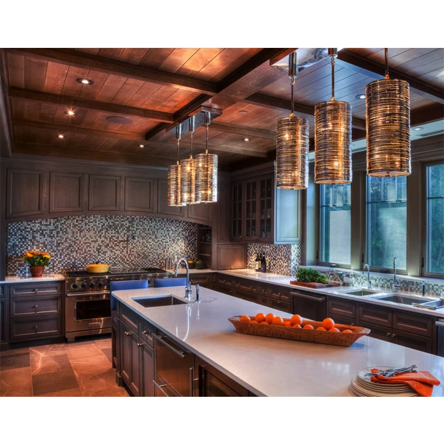 Classic Customized Design Furniture Solid Wood Modular Storage Kitchen Cabinets