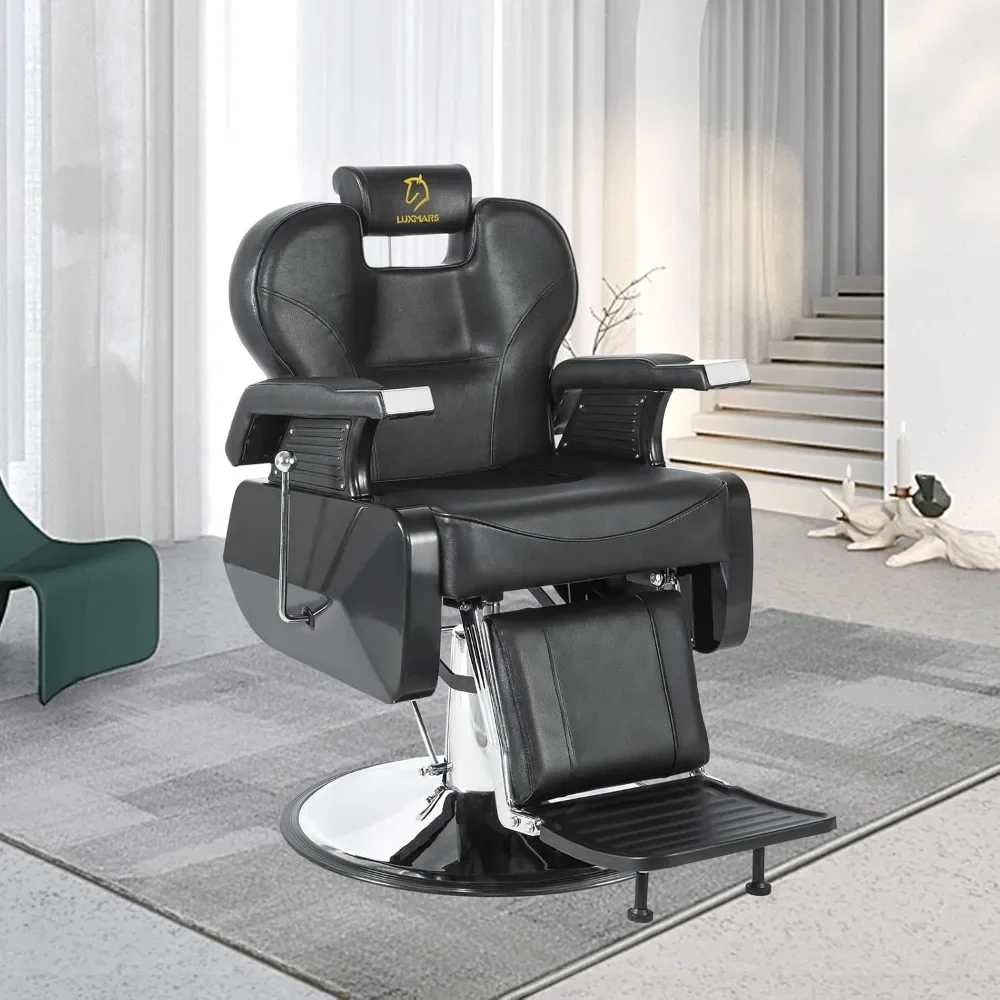 Hydraulic Reclining Salon Chair Styling Chair Hair Chair 360 Degrees Rolling Swivel Barber Chairs