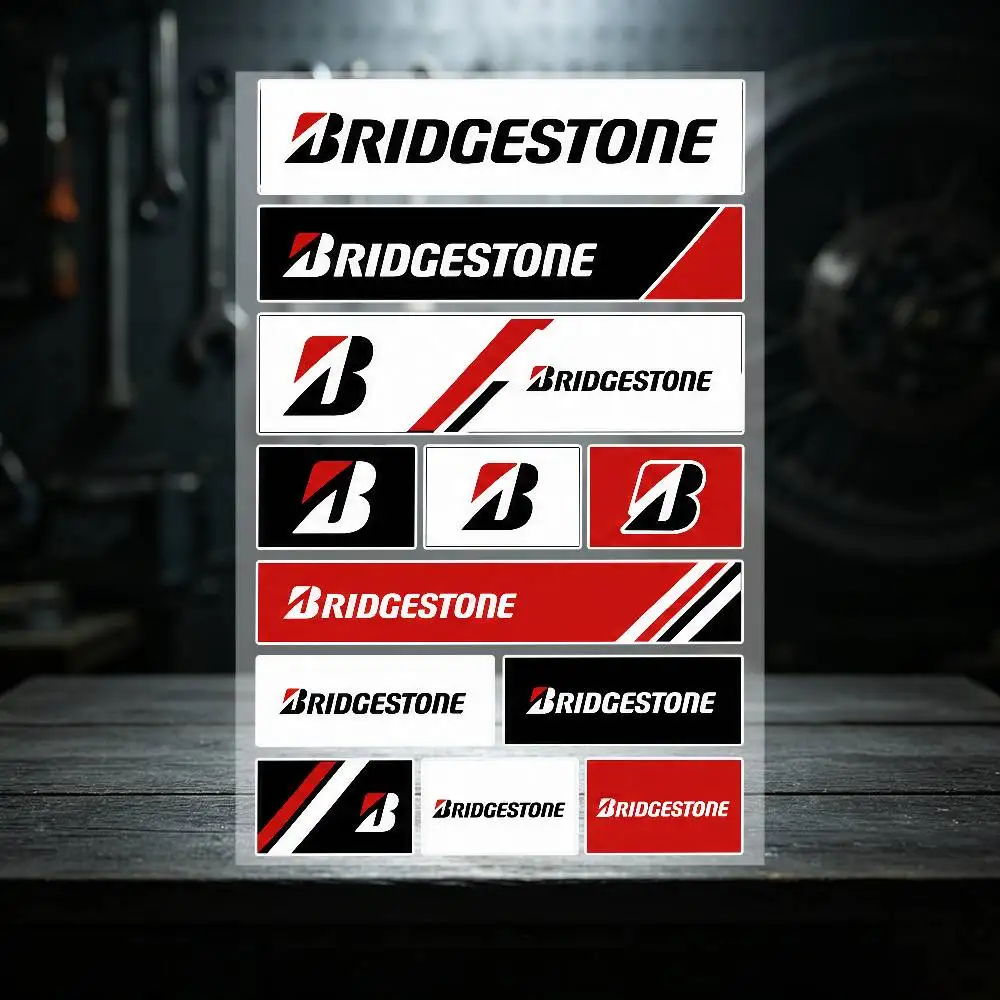 for Bridgestone All Purpose Reflective Waterproof Scratch Blocker Decal Car Bike Helmet Cup Refrigerator Decorative Stickers - view 4