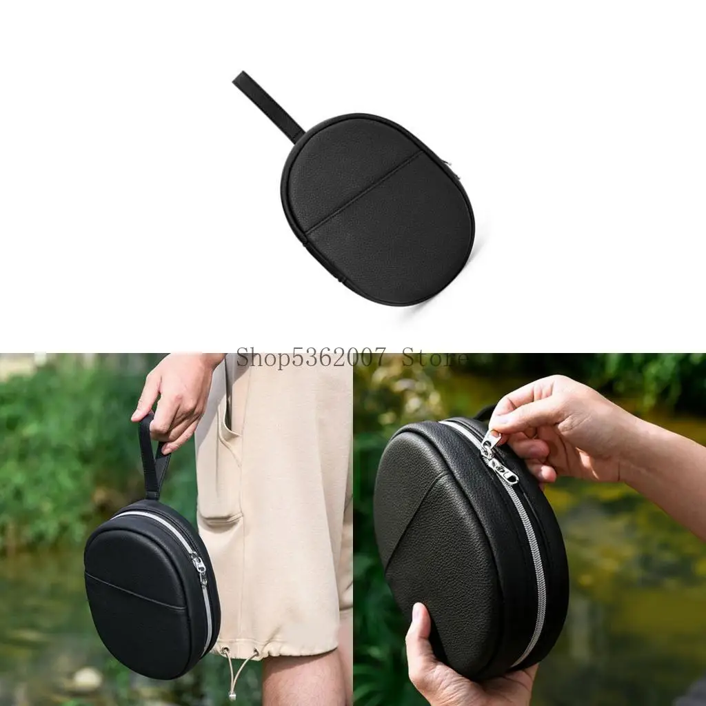 Suporte fone ouvido compacta com armazenamento à prova trituramento bolso para QC45 40JB