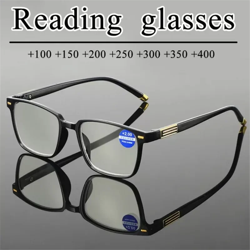 Men Reading Glasses Clear Eyeglasses HD Women Reading Glasses Anti Blue Light Presbyopia Glasses +1.0 To +4.0 Eyeglasses for Men