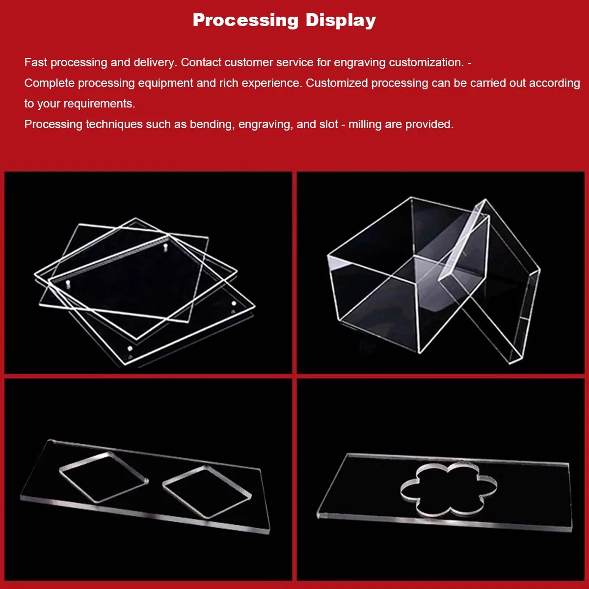 Transparent Pc Endurance Board, High-Temperature Polycarbonate 3 4 5 6 8 10mm Solid Hard Board, Plastic Board