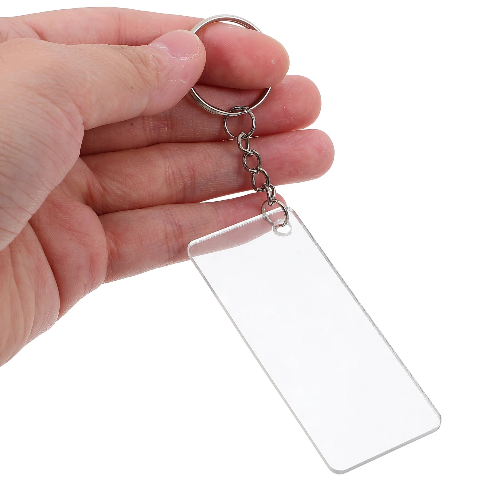 

30Sets Acrylic Keychain Blanks Durable Lightweight DIY Kit Versatile Blank Keychain Making Supplies for Craft Accessories