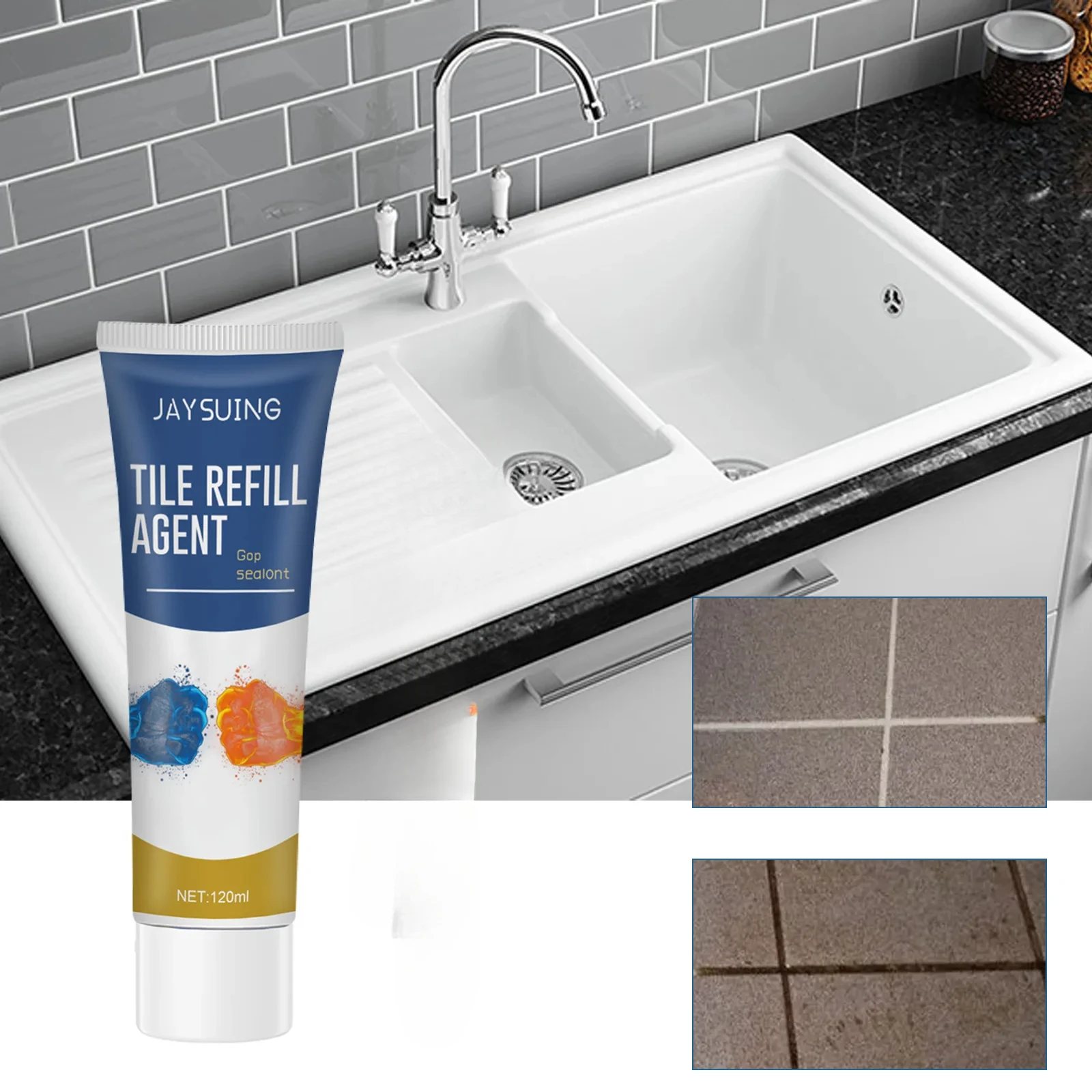 

120ml anti-mold tile gap filler sealant Grouting filled tile sealant sealant sealant repair ceramic glue floor gap filler